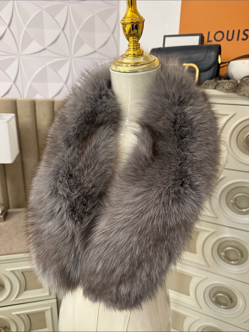 Real Fox fur collar